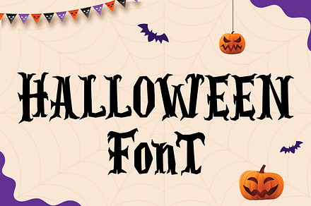 Halloween, a Blackletter Font by Umitype