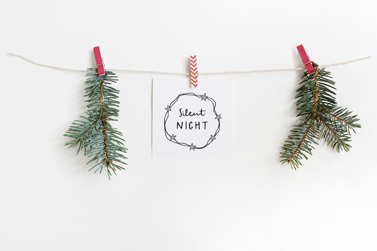 Snowy Christmas script & font logos, a Script Font by Tabita's shop (Photo 9 of 11)