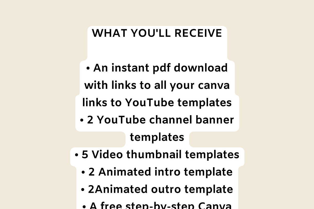 Boho YouTube Branding Kit, a Social Media Template by Chantelle T Illustrations (Photo 5 of 8)