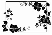 Black Flower Border Bundle, an Illustration by hafijul (Thumbnail 3 of 9)