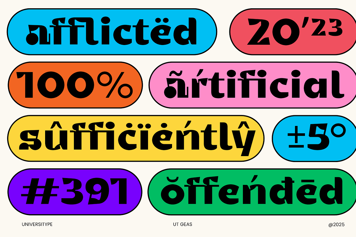 UT Geas Display, a Sans Serif Font by Universitype (Photo 4 of 12)