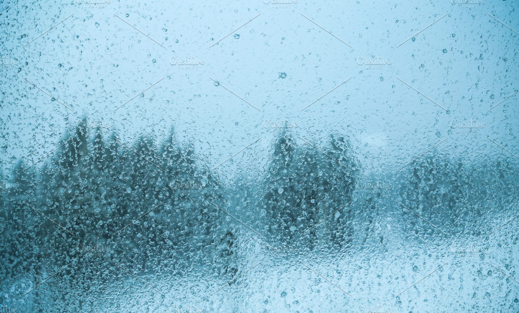Frosty Window, an Abstract Photo by Dæmon Ex Machina