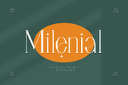 Milenial Serif Typeface, a Serif Font by Alfinart (Thumbnail 2 of 10)