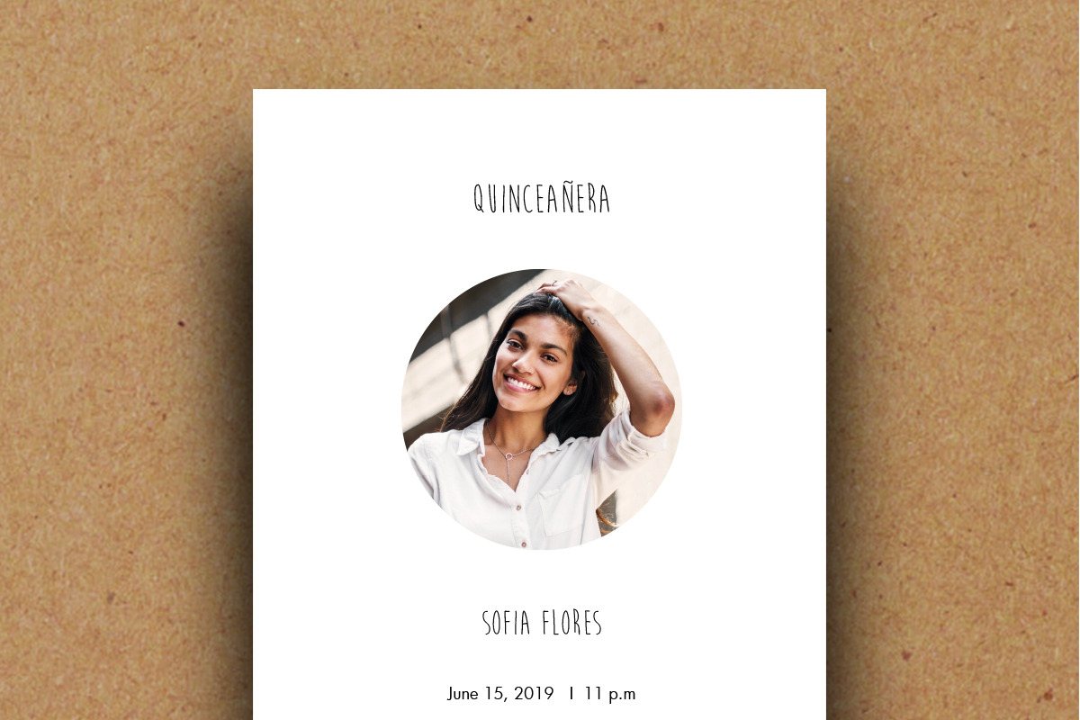 Quinceañera Invitation Template - A5, an Invitation Template by Priiiiiiiiiiiiiint ! (Photo 2 of 3)