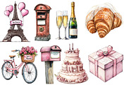 Parisian Just Married Clipart, an Illustration by Designworld (Thumbnail 2 of 6)