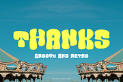 Measur Contina - Groovy Retro Font, a Sans Serif Font by Iqsiart Studio (Thumbnail 7 of 7)