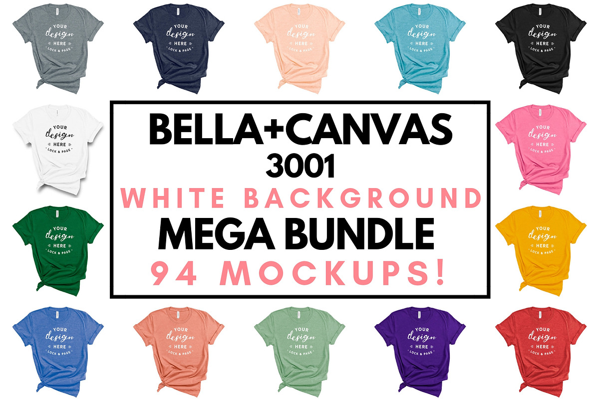 Ultimate T-Shirt Mockup Mega Bundle, a Shirt Mockup by lock and page (Photo 7 of 17)