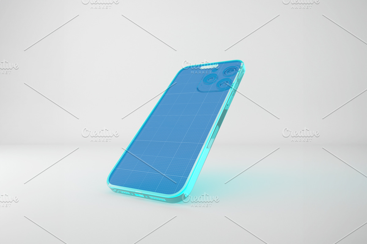 Glass iPhone 16 Pro Max Mockup, an iPhone Mockup by Qaleb Studio