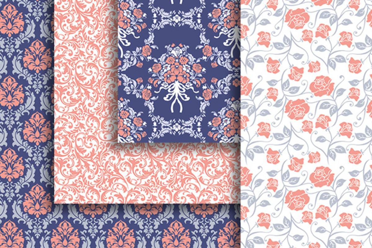 18 Versailles style papers + frames preview 3
