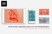 88 Procreate Lunar New Year Brushes, a Brush Add-On by CC CREATIVE CO (Thumbnail 5 of 17)
