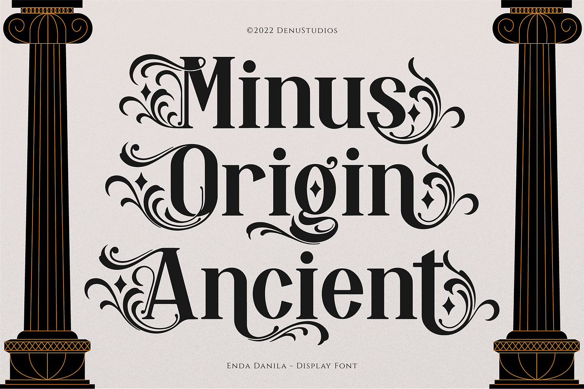 Enda Danila | Decorative Display, a Blackletter Font by Denustudios (Photo 2 of 12)