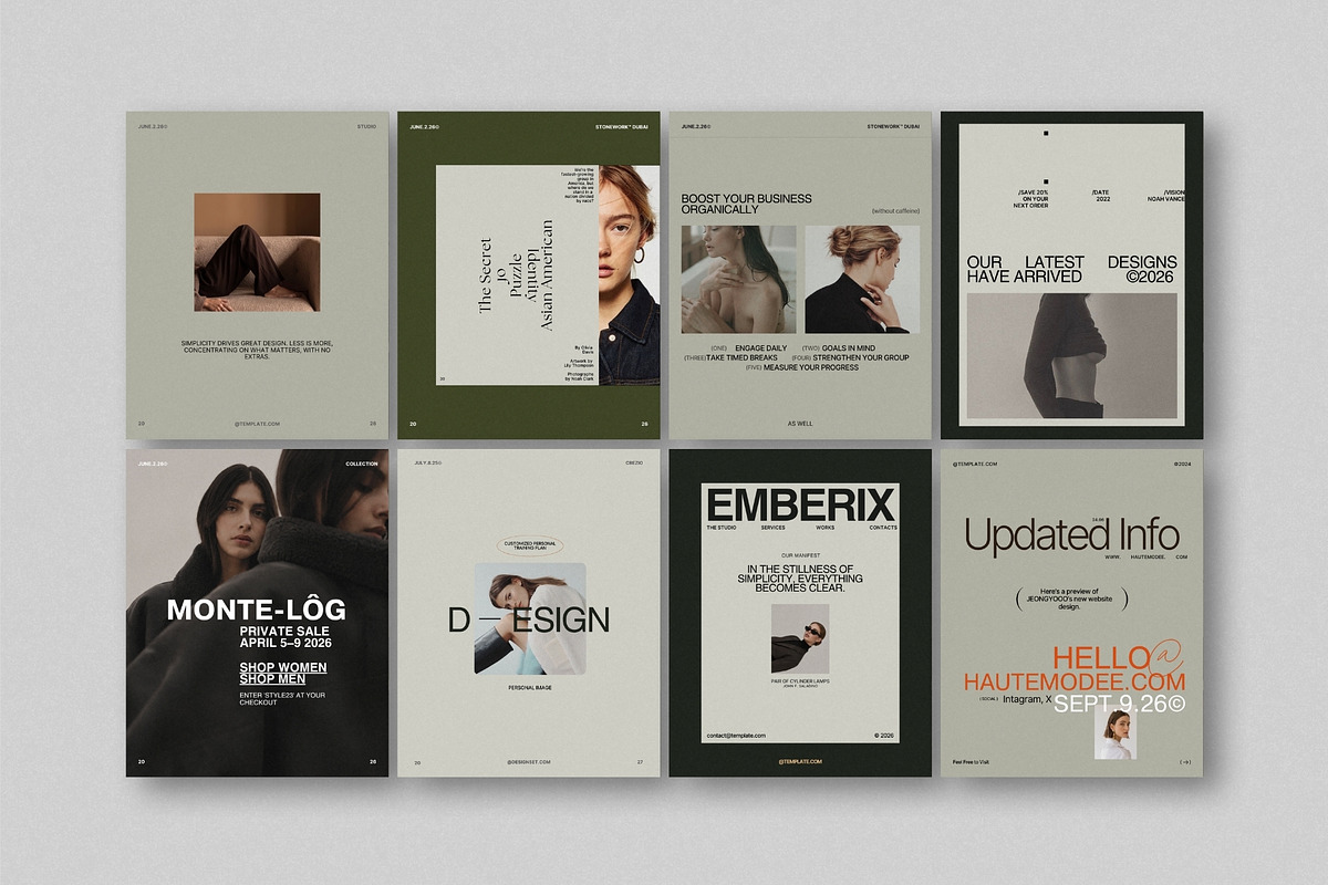 ZAVI | Social Media Kit Bundle, a Social Media Template by The Aesthetic Studio (Photo 3 of 10)