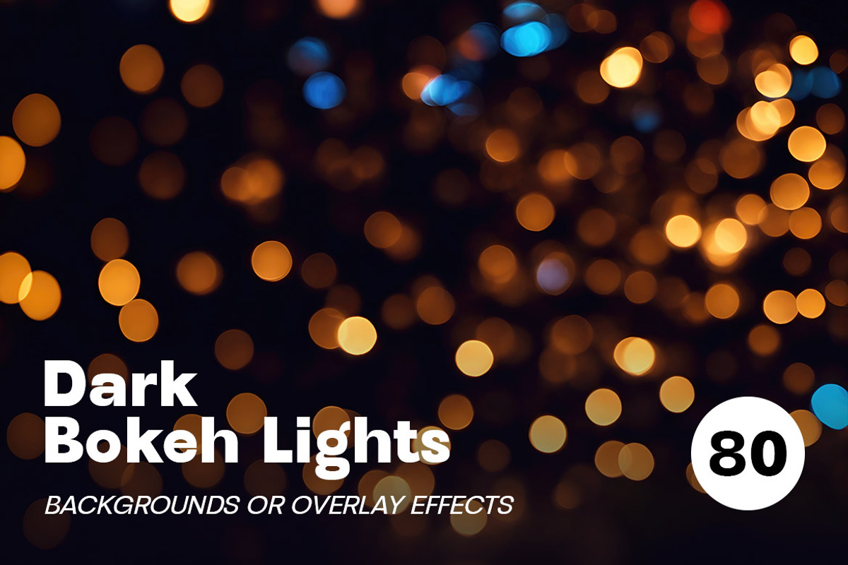 Dark Bokeh Photo Overlay Effects, a Background Graphic by Deeezy (Photo 2 of 14)