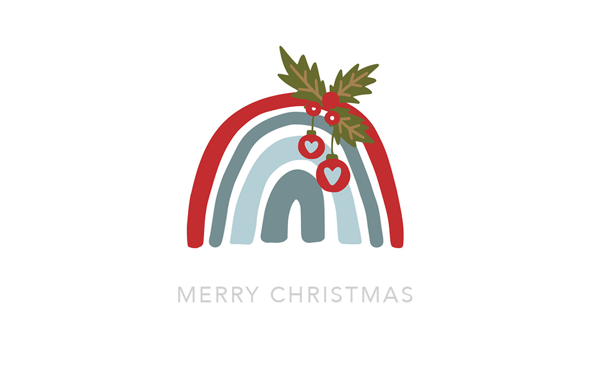 Christmas Rainbow Set. Eps, Svg, Png, an Illustration by ClipArtRoom (Photo 6 of 6)