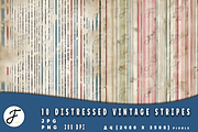 Distressed Vintage Stripes, a Texture Illustration by Joaquin Fernandez Studio (Thumbnail 6 of 6)