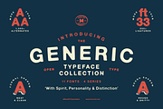 Generic Typeface Collection, a Sans Serif Font by More Etc. Studios (Thumbnail 1 of 20)