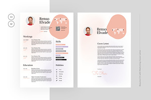 Business CV Template, a Resume Template by iDoodle Studio