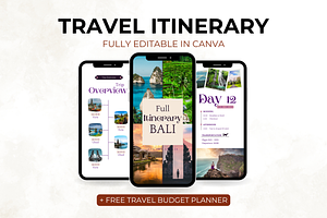 Mobile Travel Itinerary Template