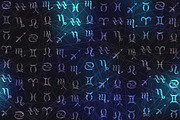 Astrology set. Seamless patterns., an Object Illustration by tkdesign (Thumbnail 7 of 10)