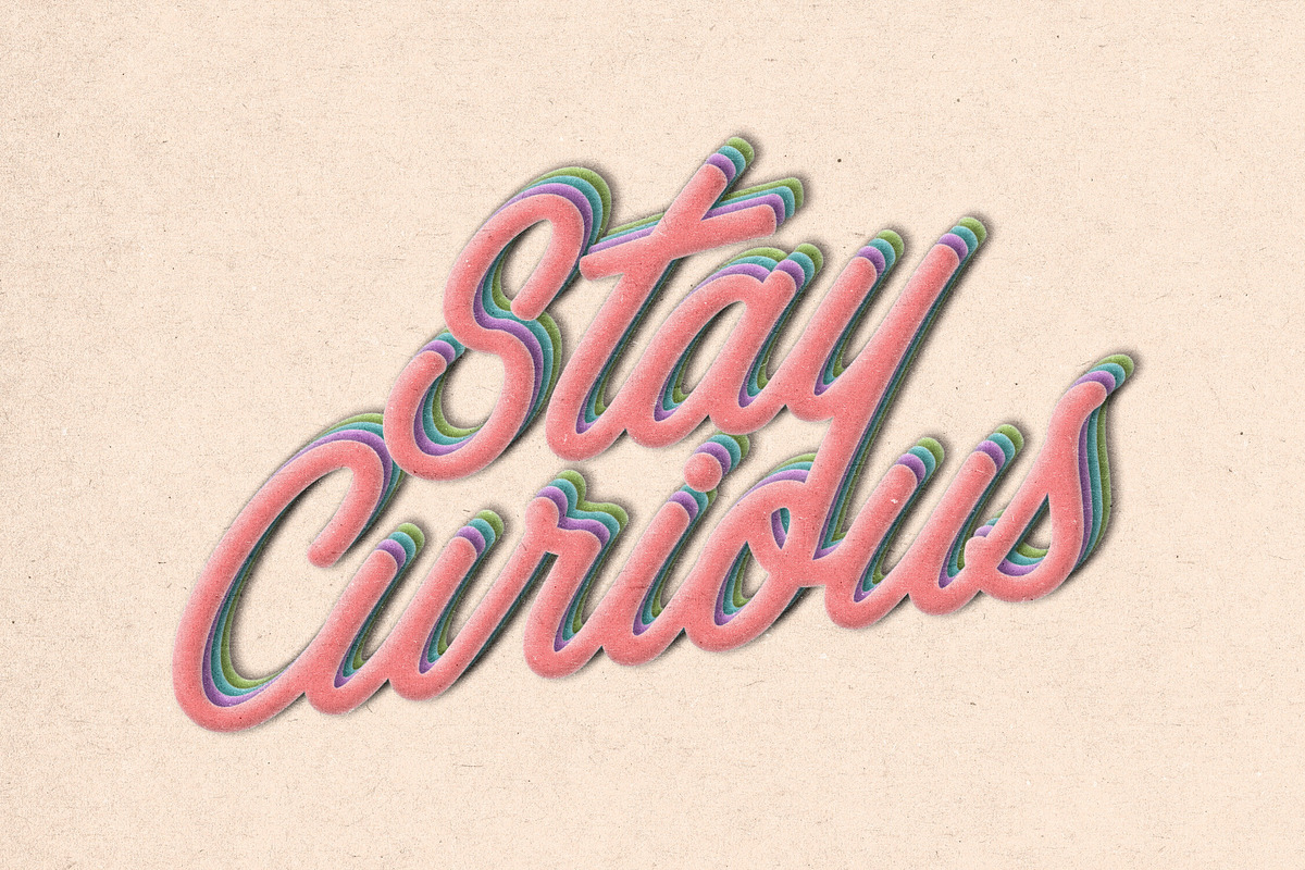 Retro Groovy Text Effect, a Layer Style Add-On by Design Squad