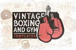 20 Vintage Boxing & Gym Logos