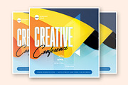 Creative Conference Flyer Template, a Flyer Template by What a Story (Thumbnail 2 of 2)