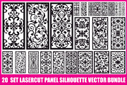 Elegant Lasercut Panel Vector Set, an Illustration by Amazin_art (Thumbnail 1 of 21)