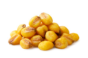 Pile of roasted corn seeds close-up, a Food & Drink Photo by innakreativ