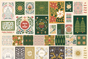 Christmas Posters Patterns Bundle