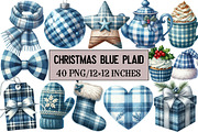 Christmas Blue Plaid, an Illustration by Design Market (Thumbnail 1 of 5)
