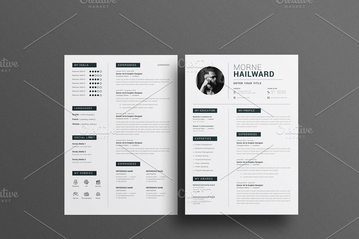 Resumes Template, a Resume Template by Cristal Pioneer (Photo 7 of 8)