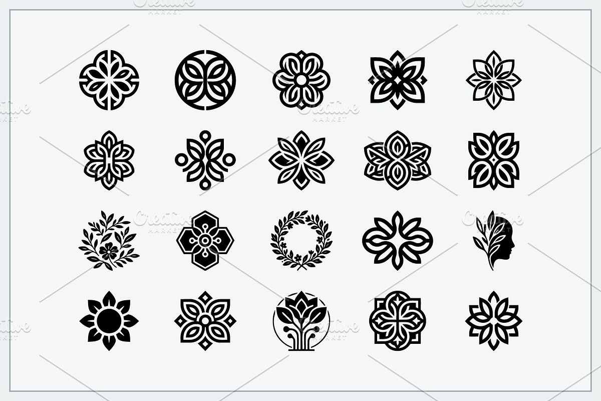 Floral Botanical Vector Logo Bundle, a Branding & Logo Template by Vectorium Studio (Photo 8 of 10)