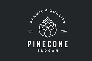 Pinecone Logo Design Pine Tree Plant, a Branding & Logo Template by Maylianaw28