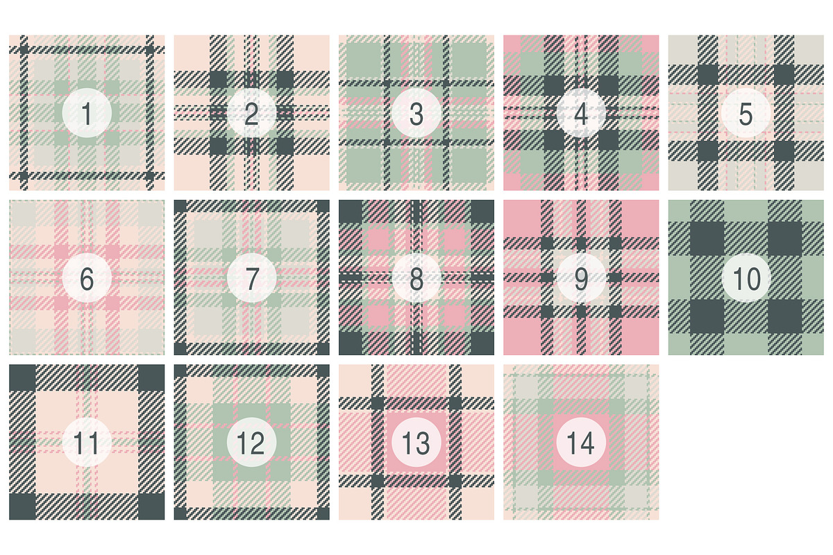 #218 Pastel Plaids, a Pattern Graphic by Plaid4You (Photo 2 of 5)