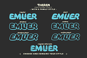 Theren - Bubble Display Font, a Sans Serif Font by twinstd (Thumbnail 2 of 10)