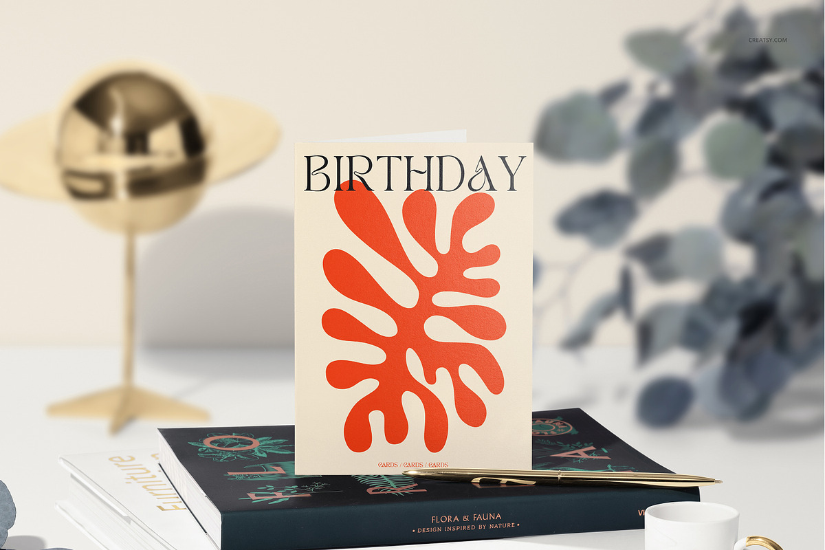 5x7 Folded Greeting Cards Mockup Set, a Merchandise Mockup by creatsy5 (Photo 5 of 33)