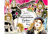 Reputation Taylors Clipart, an Illustration by HeidiCIllustration (Thumbnail 1 of 4)