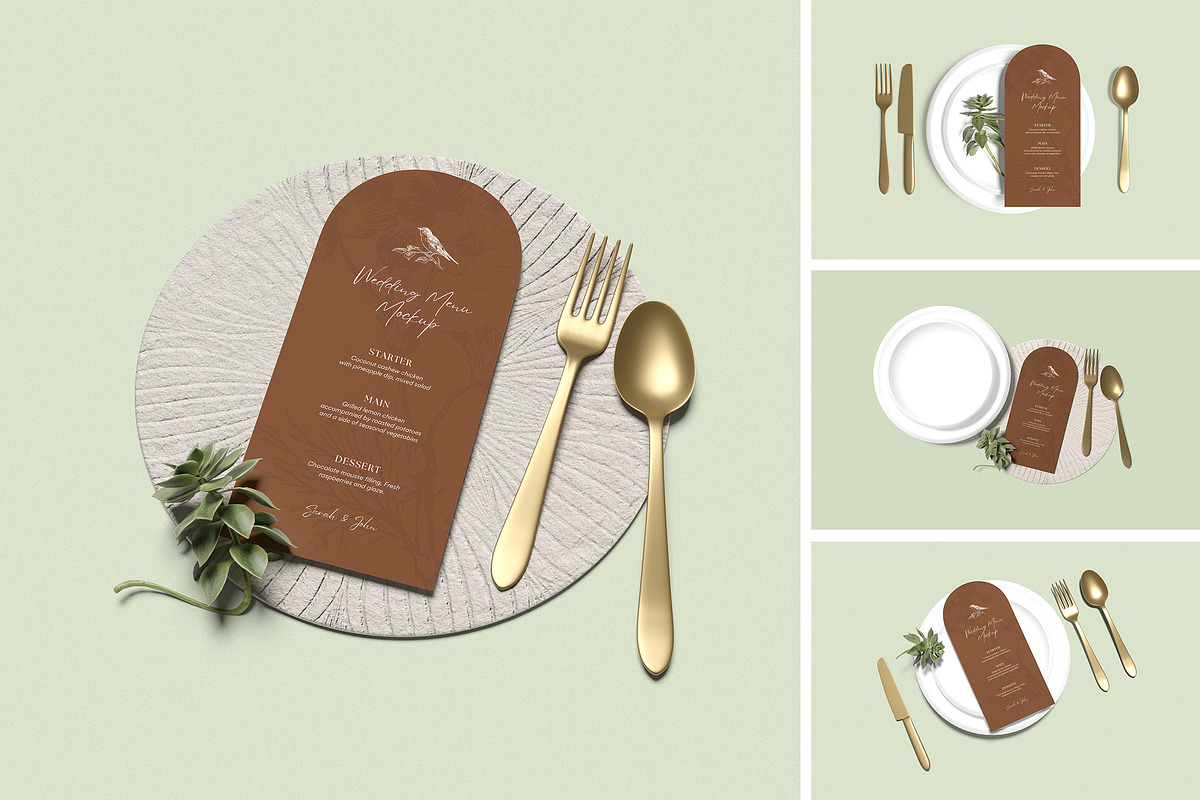 Restaurant Menu Mockup, a Packaging Mockup by xavier_studio (Photo 1 of 5)
