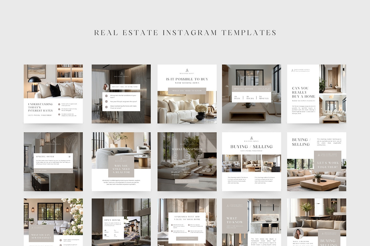 Real Estate Social Media Templates, a Social Media Template by Instprofi | Studio Estimo (Photo 4 of 10)
