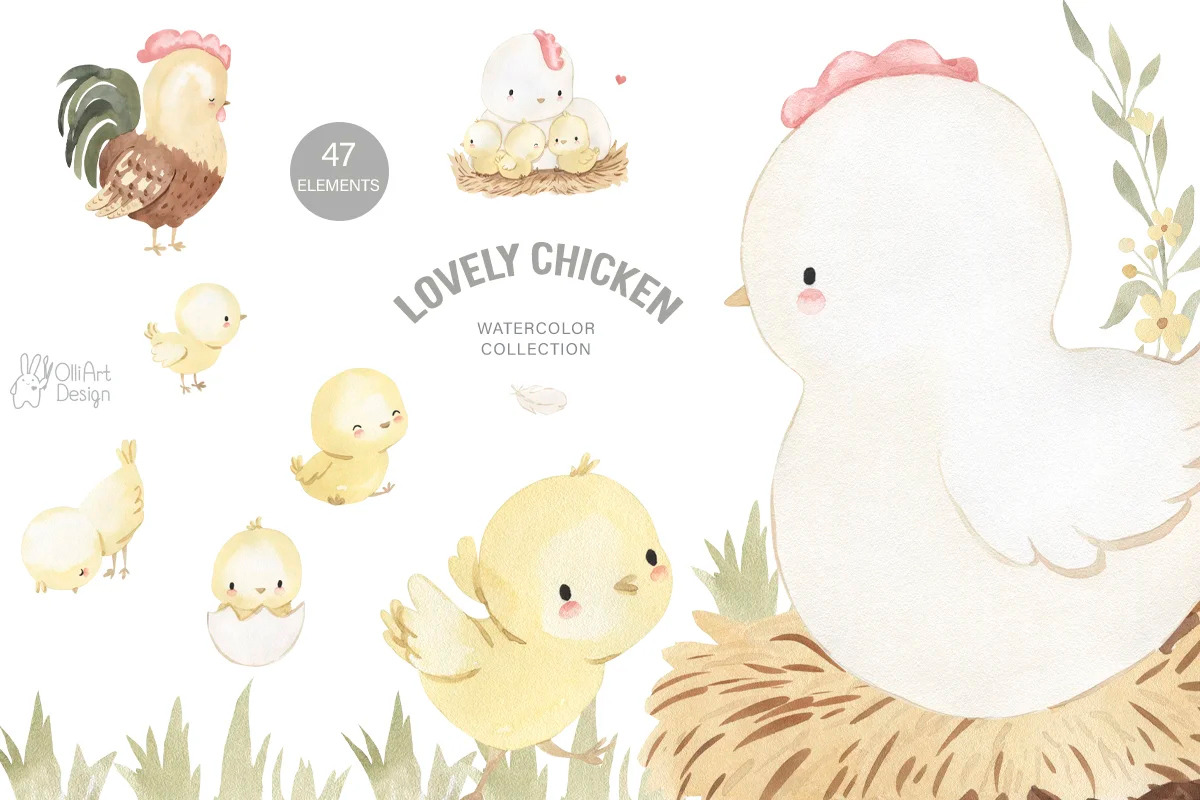 Animal BUNDLE. Watercolor, an Animal Illustration by OlliArtDesign (Photo 17 of 17)
