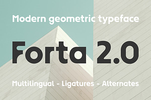 Forta 2.0 Modern unique typeface