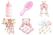 Pink Boho Nursery Clipart, an Illustration by CitraGraphics (Thumbnail 5 of 5)