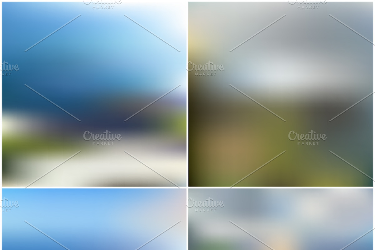 100 Blurred Backgrounds preview 2