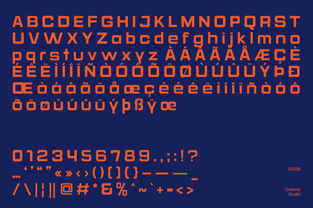Quedora – Boxy Minimalist Font, a Sans Serif Font by Casloop Studio (Photo 4 of 10)
