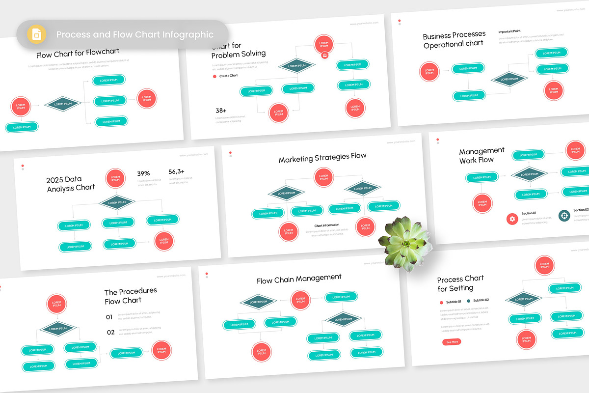 Process and Flow Chart Slides, a Presentation Template by Antstheme (Photo 1 of 2)