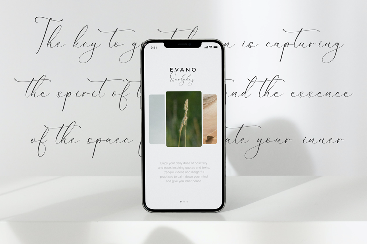 Dilanda Merlinmota Beauty Script, a Script Font by Storytype Studio (Photo 8 of 12)