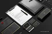 Premium Stationery Mock-Up, a Print Template by Mockup Cloud (Thumbnail 1 of 4)