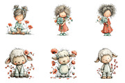 Whimsical Spring Clipart, an Illustration by CreationArt (Thumbnail 5 of 7)