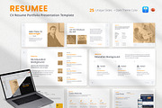 CV Resume Portfolio Presentation, a Presentation Template by UX Dummy (Thumbnail 1 of 4)