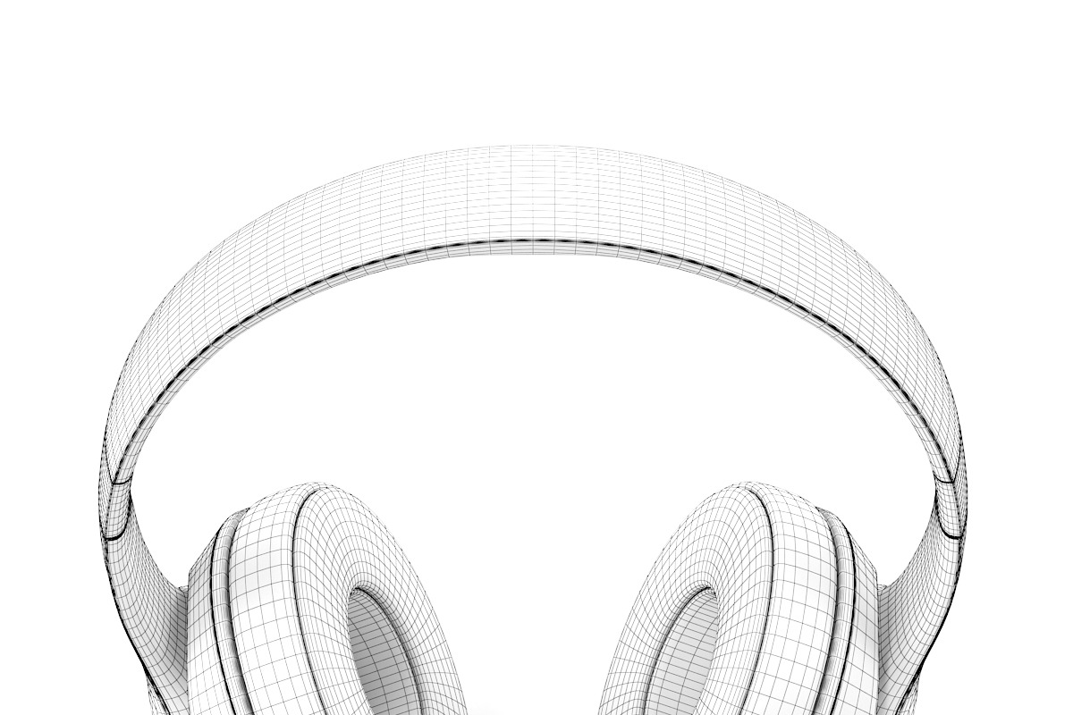Golden headphones, an Object 3D Model by CGAxis (Photo 8 of 10)
